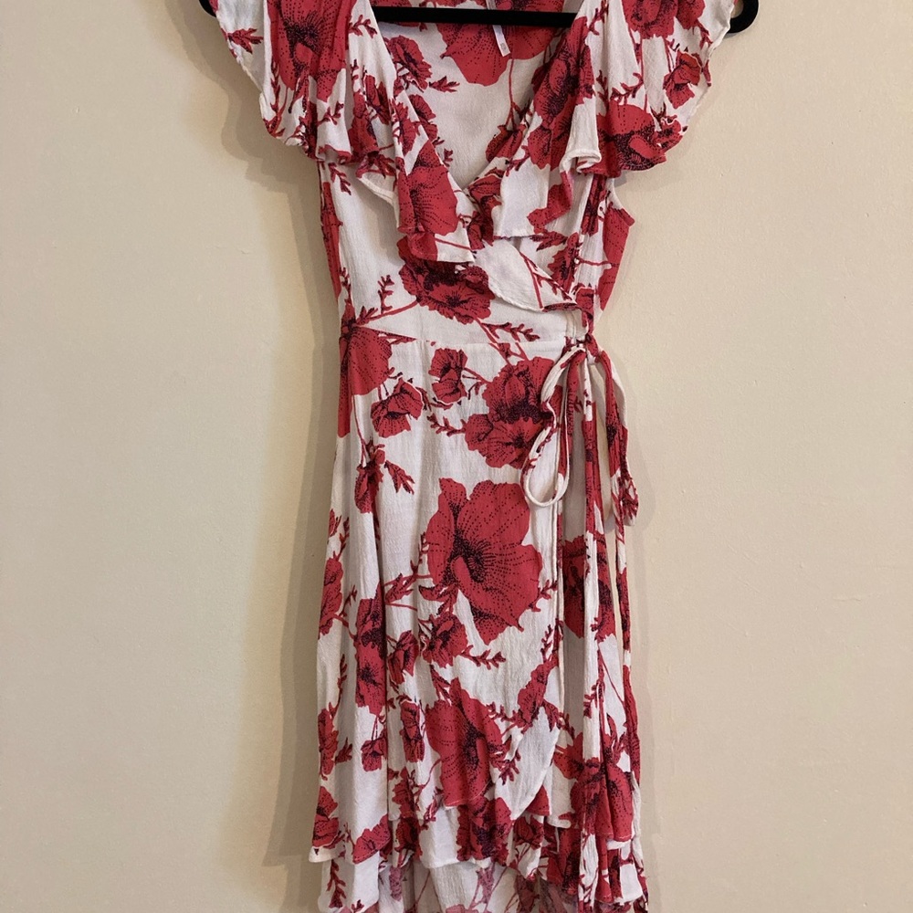 FREE PEOPLE WRAP FLORAL DRESS